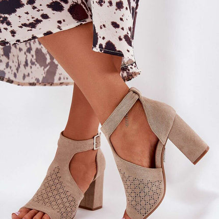 Heel sandals model 209916