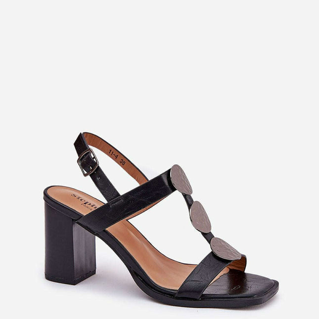 Heel sandals model 209918