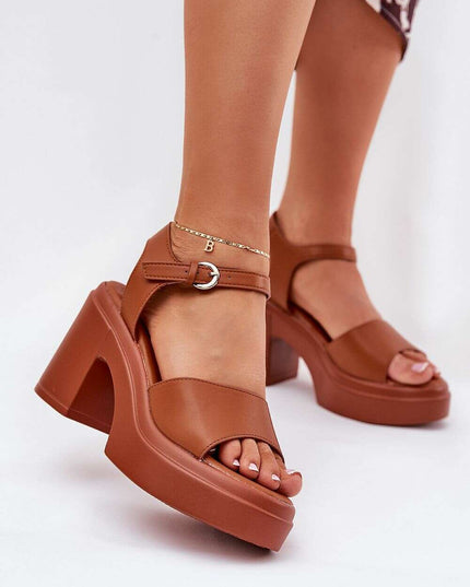 Heel sandals model 209921