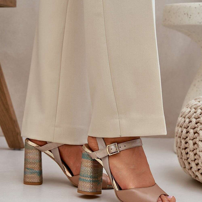 Heel sandals model 209928