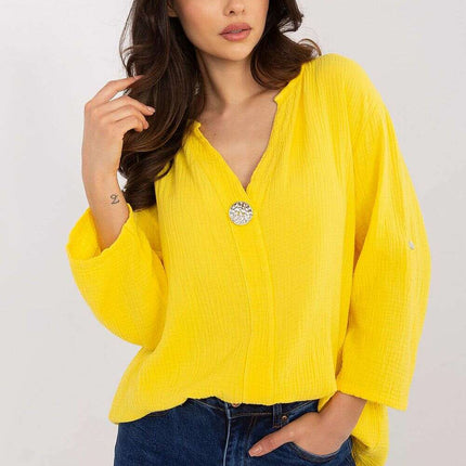 Blue Blouse Model 210019 For Women Workwear Everyday