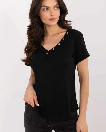 Green Blouse Model 209822 Fitted Cotton Elastane Blend