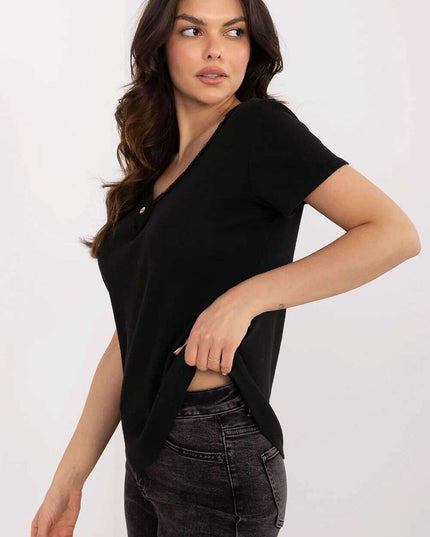 Green Blouse Model 209822 Fitted Cotton Elastane Blend