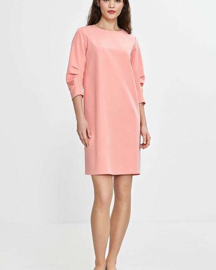 Pink Daydress 210071 A Line Knee Length Back Zipper