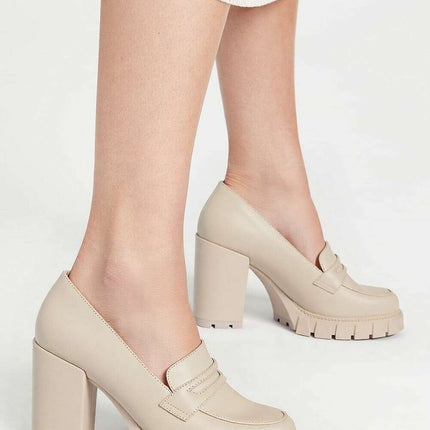 Block heel pumps model 210350