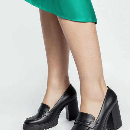 Block heel pumps model 210351