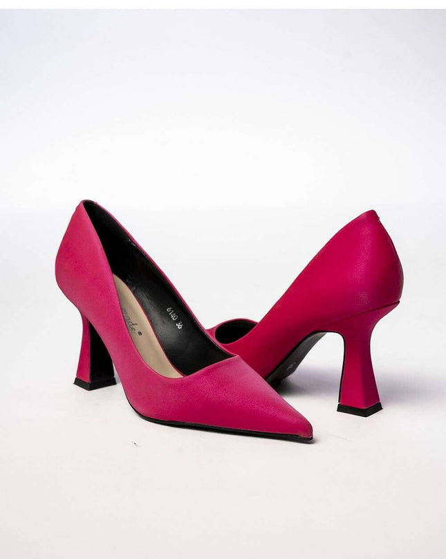 LORELLE FUXIA Pointed Toe Stiletto Pumps – Women's Fuchsia High Heels