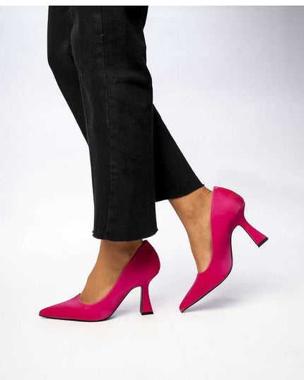 LORELLE FUXIA Pointed Toe Stiletto Pumps – Women's Fuchsia High Heels