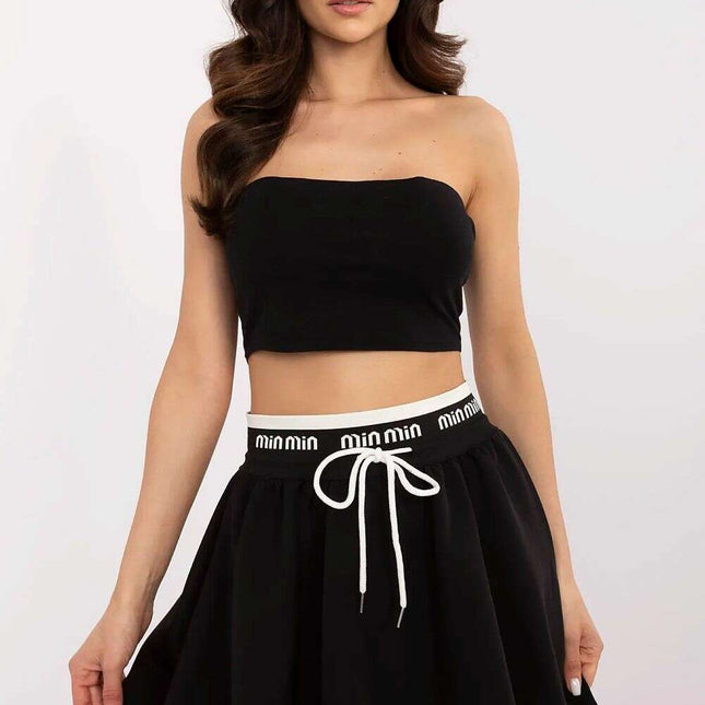 Short Skirt Model 210884 Black Classic Bell Silhouette