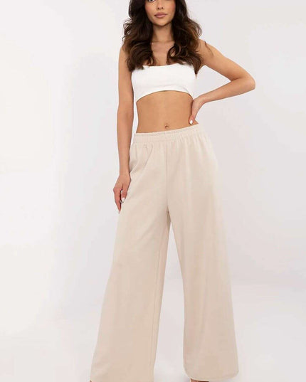 Tracksuit Trousers Model 210944 Beige Casual Womens Pants