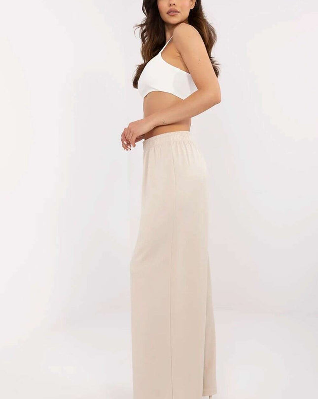 Tracksuit Trousers Model 210944 Beige Casual Womens Pants