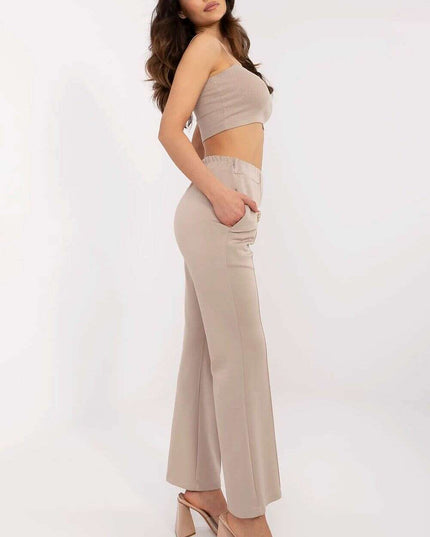 Beige Tracksuit Trousers Model 210961 for Women Versatile