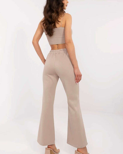 Beige Tracksuit Trousers Model 210961 for Women Versatile