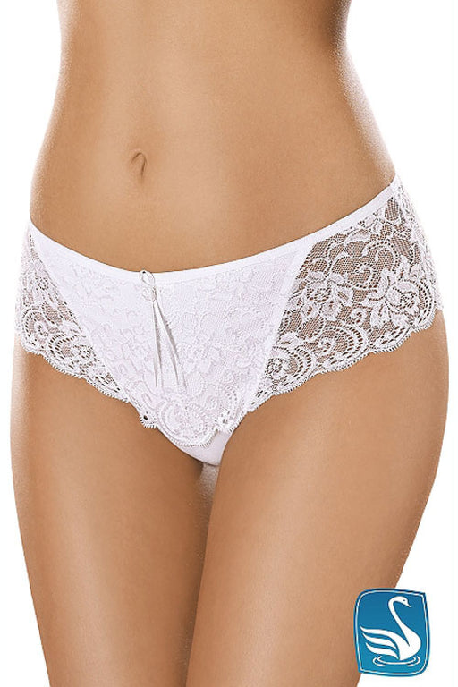Lacy Comfort Thong with Superior Cotton Blend