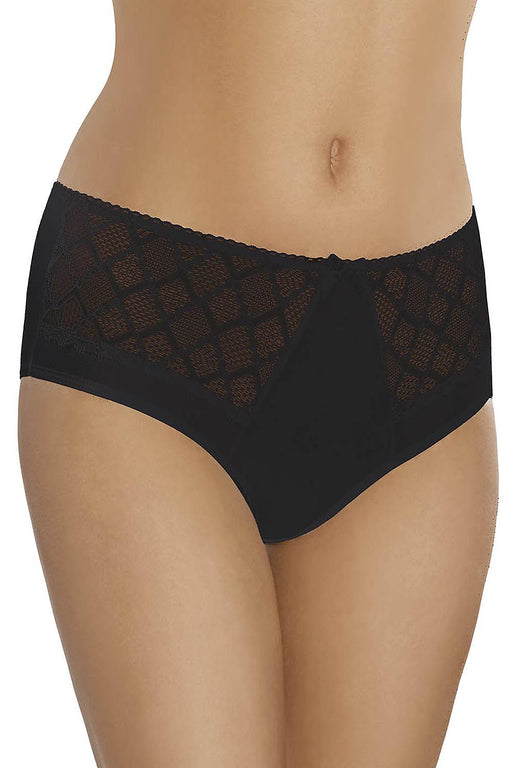 Lace-Embellished Cotton Panties with Satin Bow