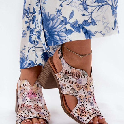 Heel sandals model 211363