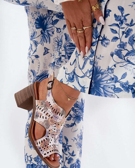 Heel sandals model 211363