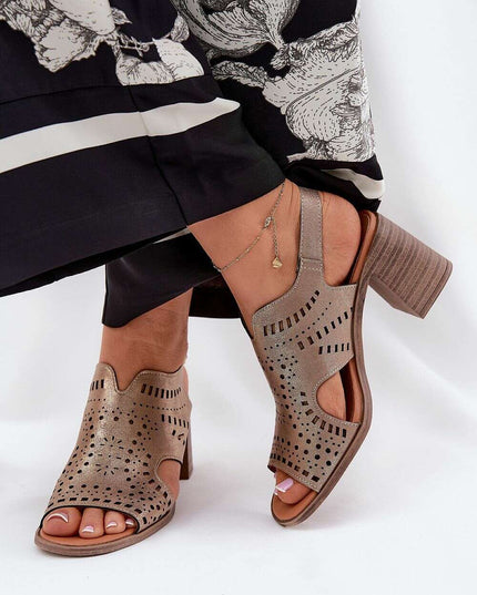 Heel sandals model 211363