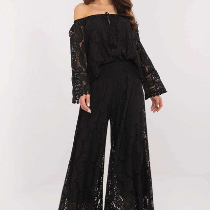 Elegant Lace Palazzo Trousers Model 211435 for Women