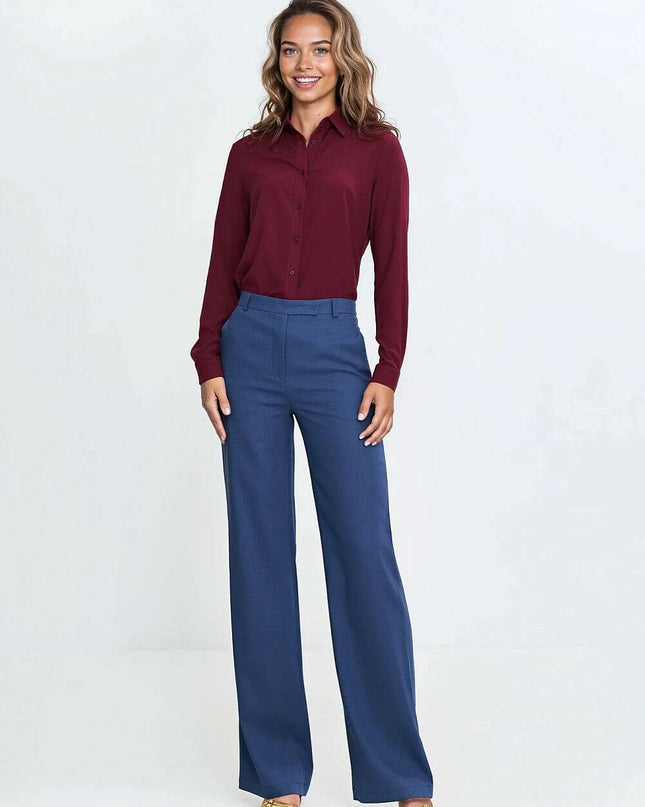 Red Long Sleeve Shirt for Women Model 211800 Viscose Fabric