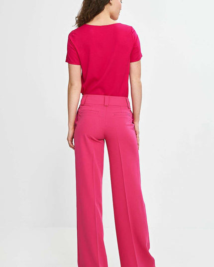 Beige Viscose Blouse For Women Boat Neck Short Sleeves