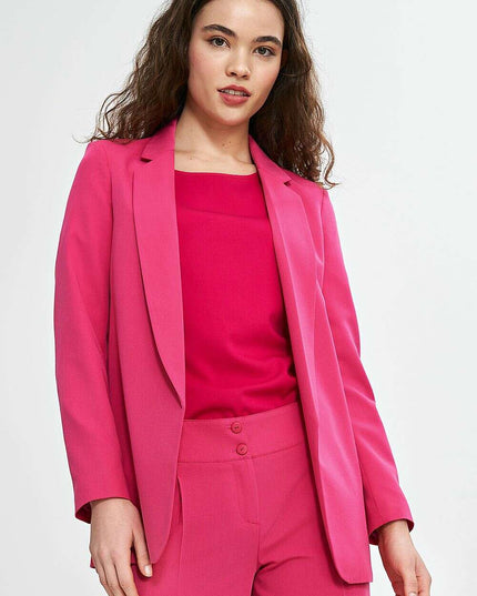 Elegant Women's Blazer With Shawl Lapel Loose Fit Lining