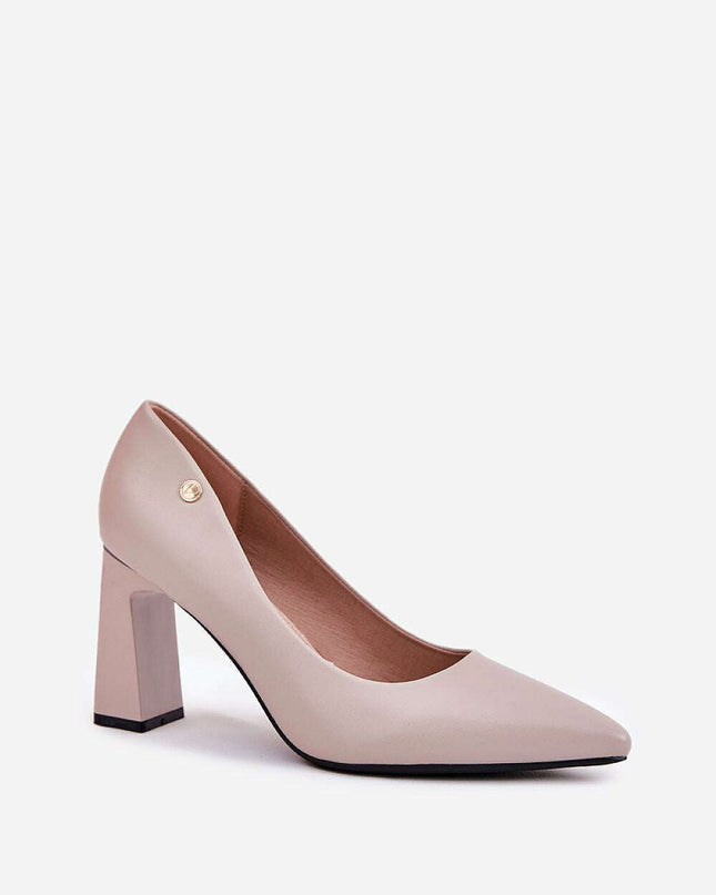 Block heel pumps model 211987