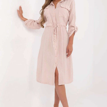 Cotton Midi Shirt Dress Breathable Summer Style Everyday