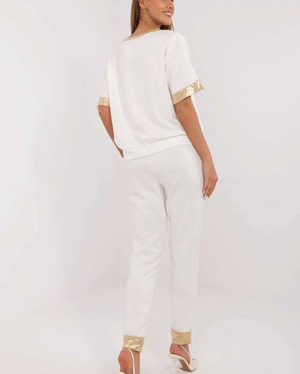 Brown Two Piece Womens Set Model 212051 Viscose Cotton