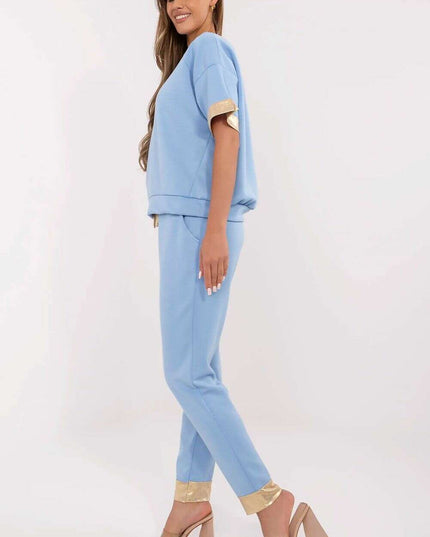 Brown Two Piece Womens Set Model 212051 Viscose Cotton