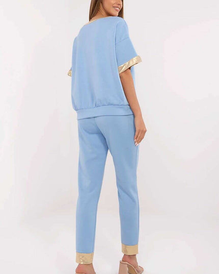 Brown Two Piece Womens Set Model 212051 Viscose Cotton