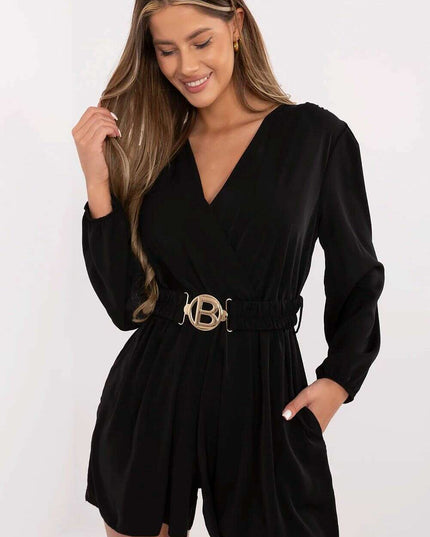 Beige Short Jumpsuit for Women Model 212059 Elegant Attire