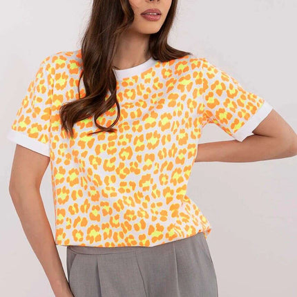 Pink Blouse 212300 Cotton Blend With Elastane Stretch