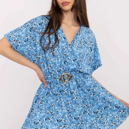Elegant Blue Floral Lightweight Jumpsuit 212526 For Women