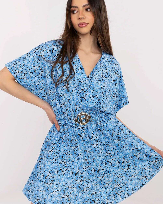 Elegant Blue Floral Lightweight Jumpsuit 212526 For Women