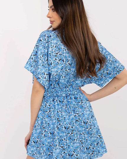 Elegant Blue Floral Lightweight Jumpsuit 212526 For Women