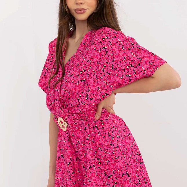 Pink Womens Jumpsuit 212527 Viscose Elastane Polyester