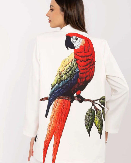 Beige Ladies Blazer 212532 Lightweight Drapey Jacket