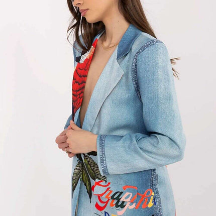 Blue Womens Blazer Jacket Model 212533 Lightweight Casual