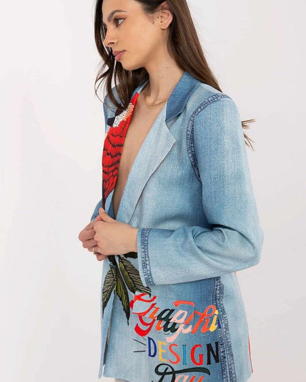 Blue Womens Blazer Jacket Model 212533 Lightweight Casual