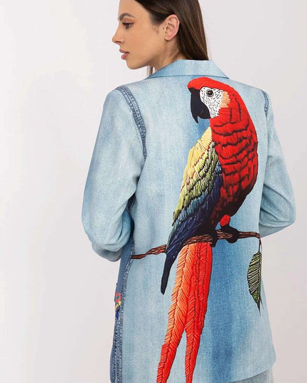 Blue Womens Blazer Jacket Model 212533 Lightweight Casual