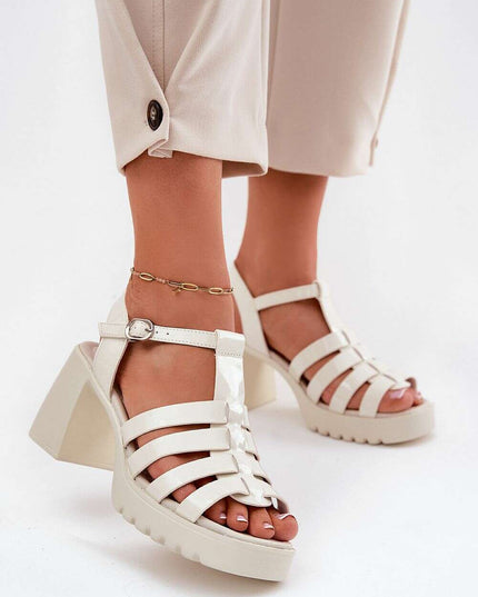 Heel sandals model 212575