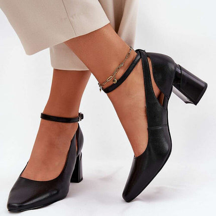 Block heel pumps model 212614