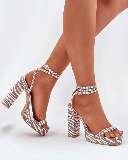 Heel sandals model 212818