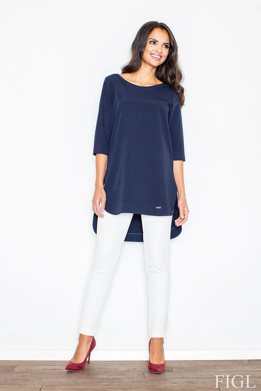 Feminine Asymmetrical Tunic by FIGL - Casual Elegance with a Touch of Sex Appeal