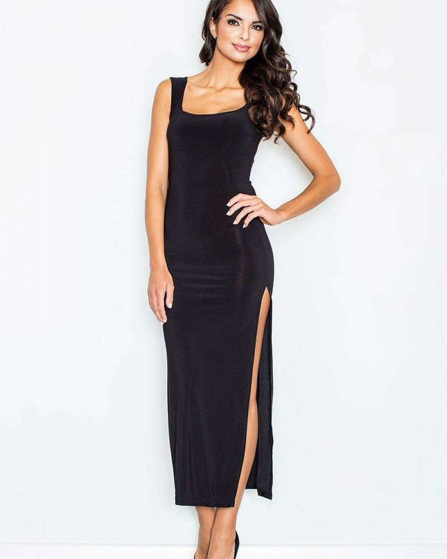 Glamorous Thigh-Slit Evening Dress: FIGL's Elegant Gown for Special Celebrations