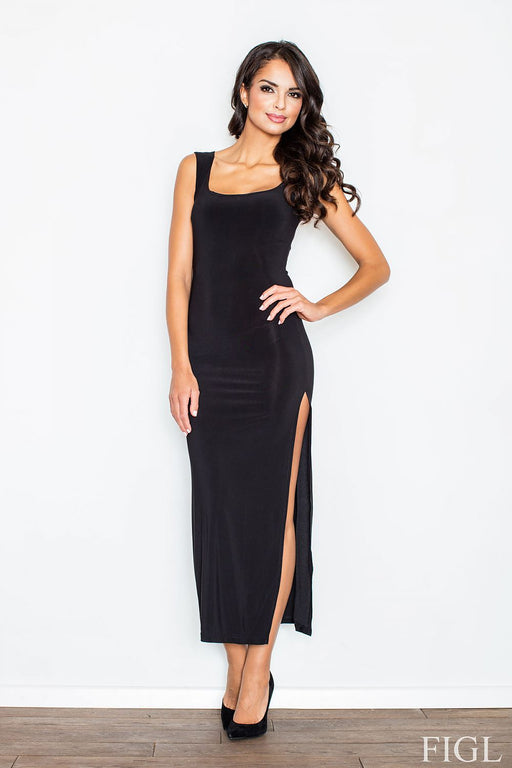 Elegant Thigh-Slit Evening Gown: FIGL's Chic Long Dress for Special Events