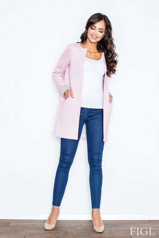Chic Figl Coat with Flattering Fit and Functional Pockets