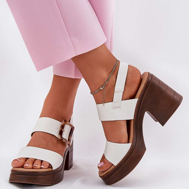 Heel sandals model 213008