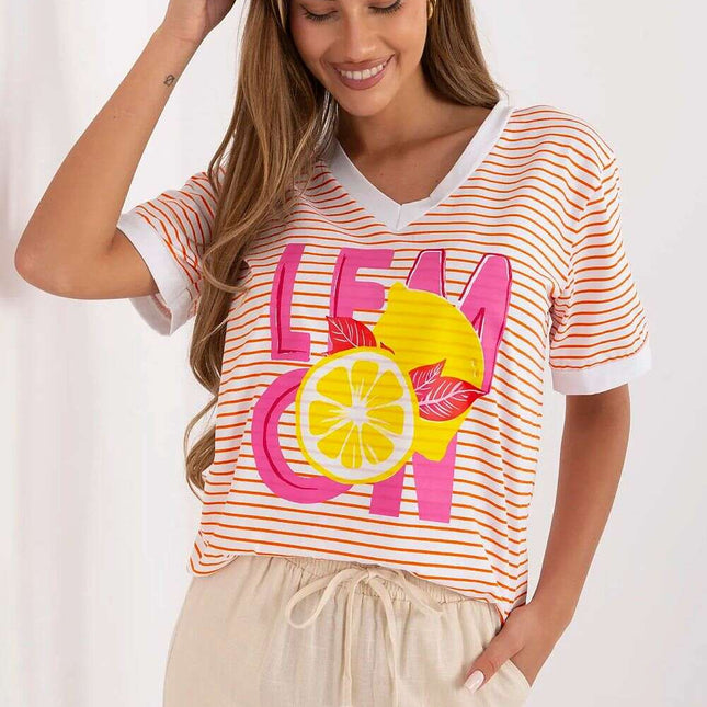 Orange Blouse 213270 For Women Casual Everyday Wear